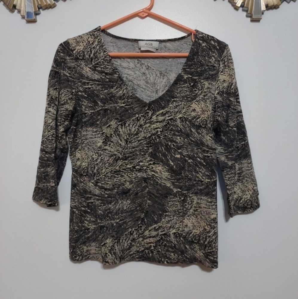 AGB Byer California 3/4 Long Sleeves Small Made in the USA Stretchy